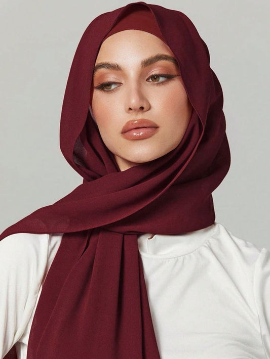 Georgette Chiffon - Wine maroon