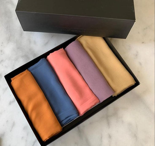 GEORGETTE HIJABS BOX  - PACK OF 5