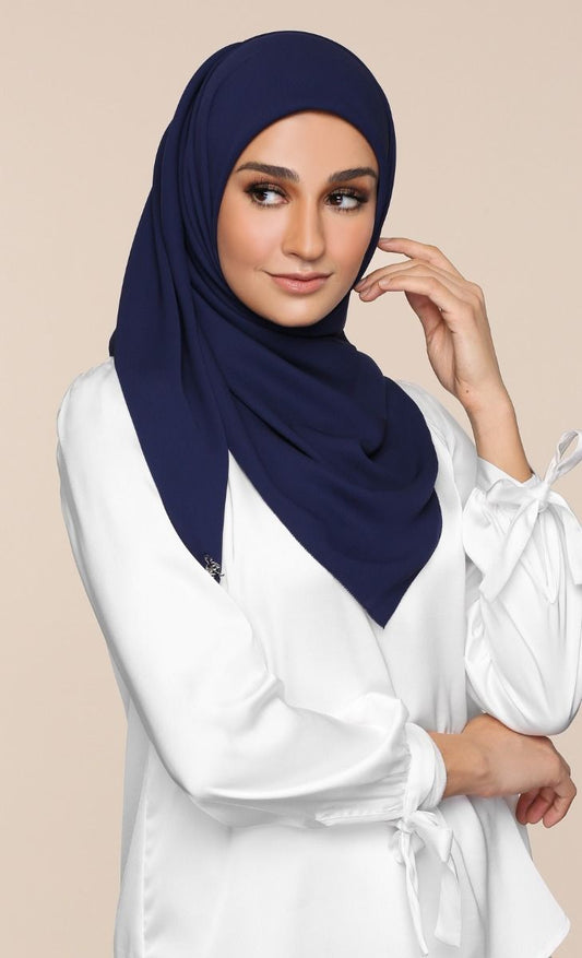 Georgette Chiffon - Royal Blue