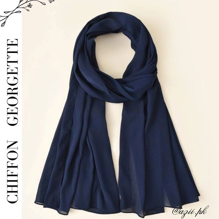 Georgette Chiffon - Royal Blue