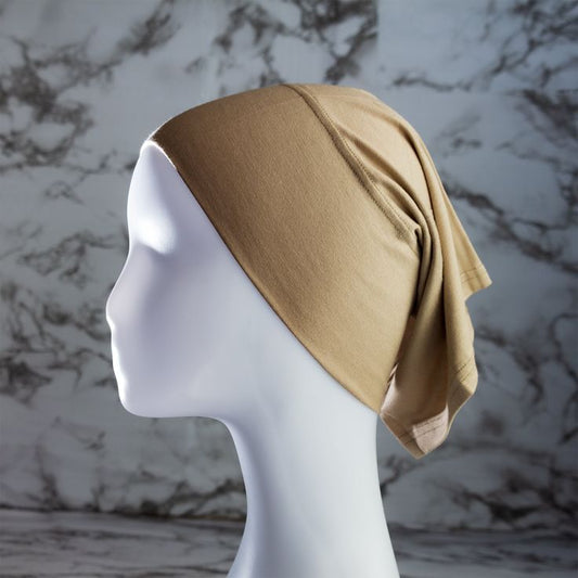 Hijab Tube Cap - beige golden