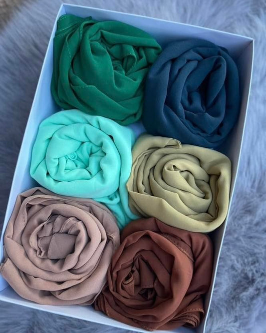 EXCLUSIVE OFFER BUNDLE OF 6 HIJABS