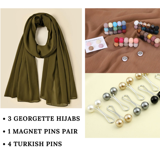GEORGETTE HIJABS BOX  - EVERY DAYS SOLID