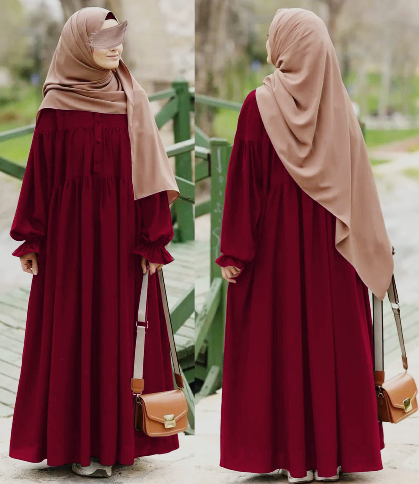 Modern abaya With stoller Georgette