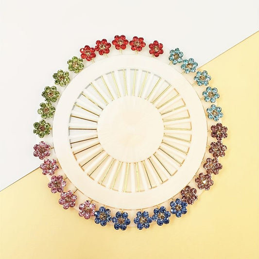 FLOWER  PIN - RAINBOW