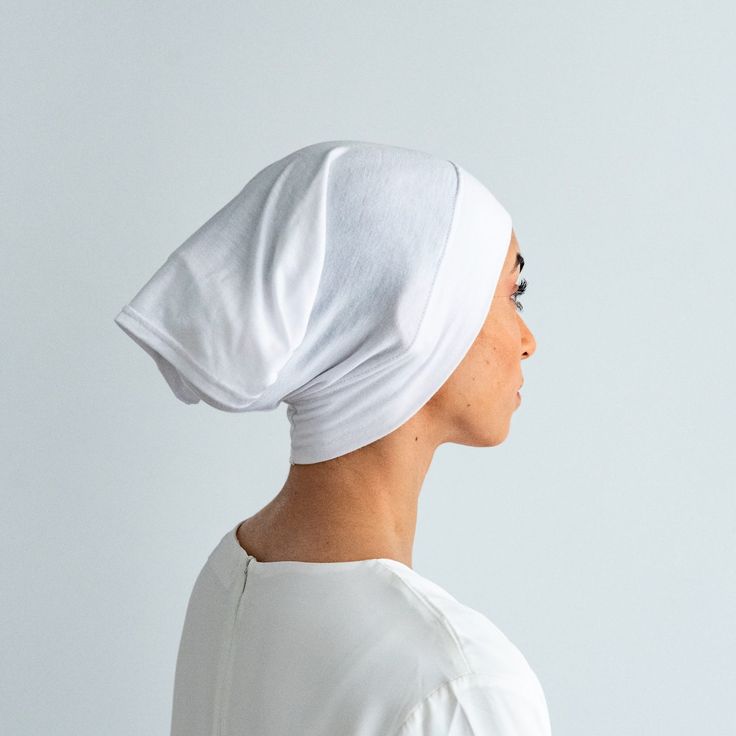 Hijab Tube Cap - White