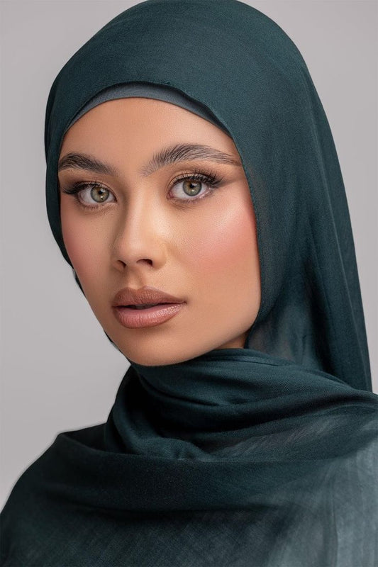 CRINCKLE SILK - Bottal Green