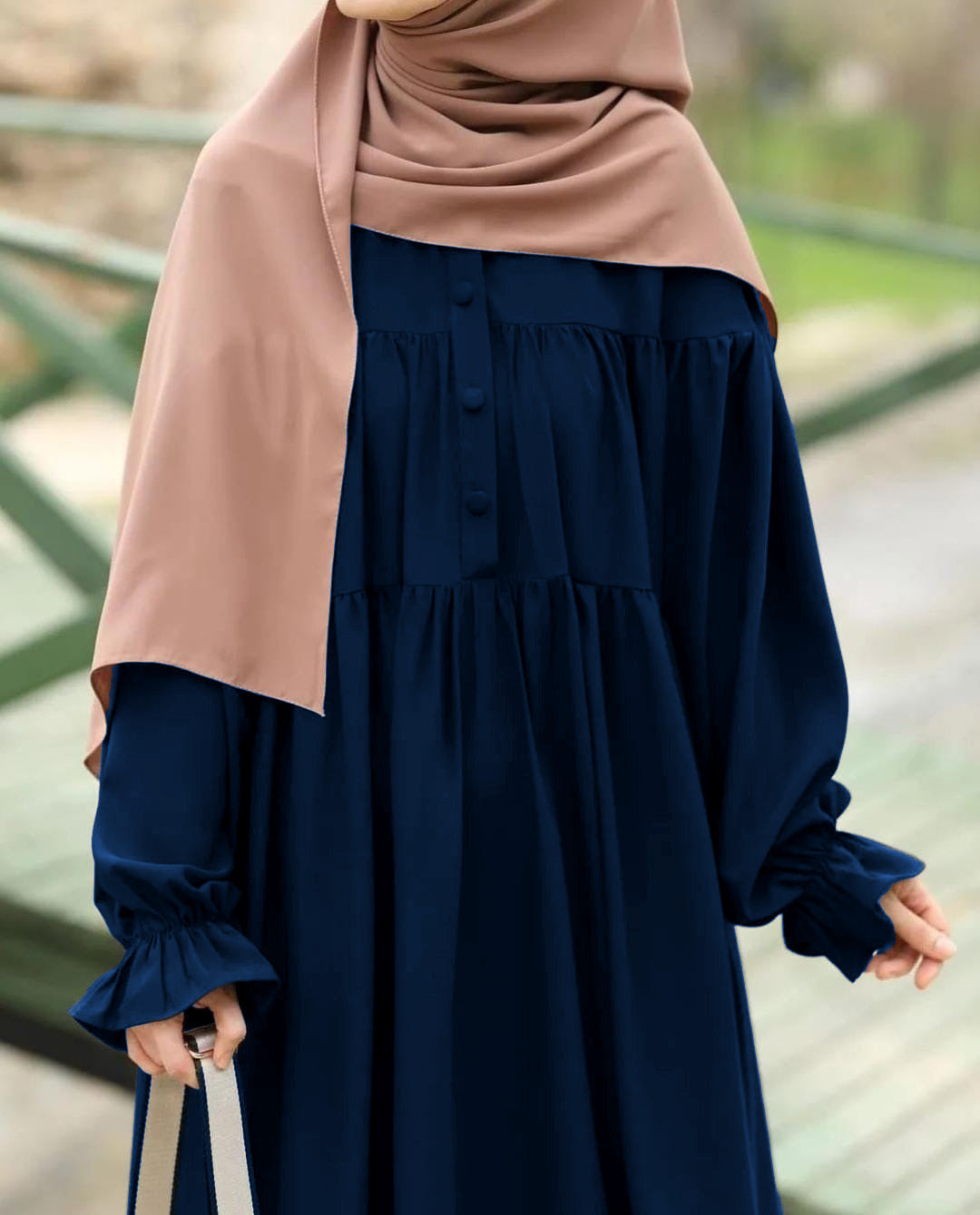 Modern abaya  With stoller Georgette